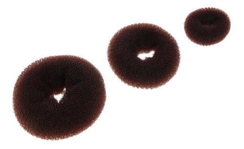 3 Tamaño De Pelo De Peinado Donut Moño Fabricante Anillo Est