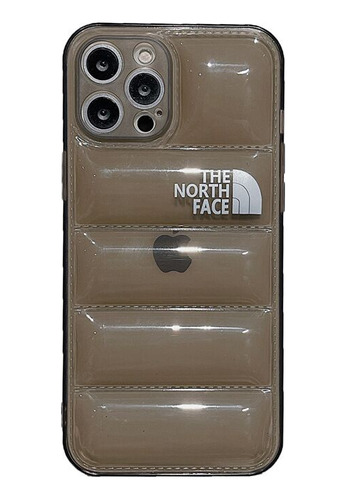 Capa 3d North Face Transparente Anti-impacto Para Ip14/13/12