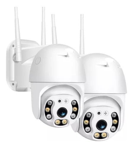 Pack X2 Camara Ip Wifi Exterior 1080p Inalambrica Hd