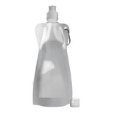 Botella Flexible Hidratación 450 Ml Plegable Con Mosquetón