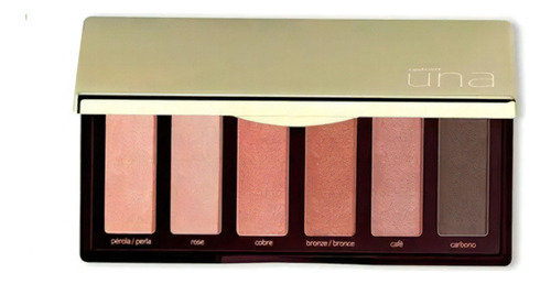 Paleta De Sombras De Ojos Natura, 6 Tonos, 6 G, Color Terracota