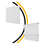 Combo Panel Calefactor 500w C/toallero Doble + Panel 500w C