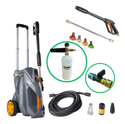 Lavadora De Alta Pressão Wap 5100 + Kit Snow Foam + Registro