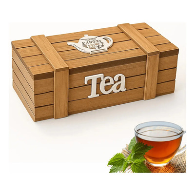 Caja Organizadora Para Té De Madera 3 Compartimentos | MercadoLibre