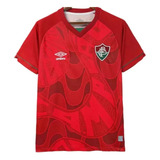 Camisa Fluminense Treino 2023/24 Grená Vermelho