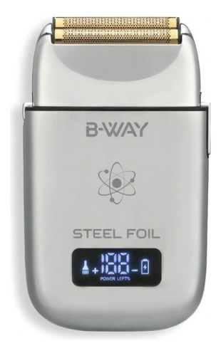 B-way Afeitadora Steel Foil Shaver Visor Led 5 Velocidades Color Plateado
