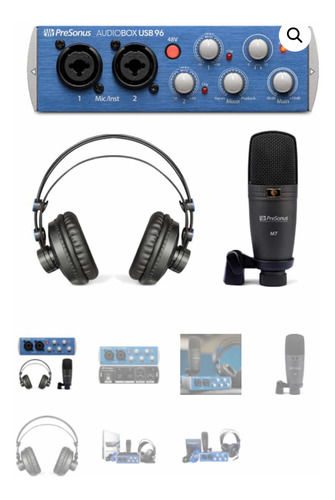 Presonus Audiobox Estudio ( Micrófono, Audiobox Usb 96, Etc)