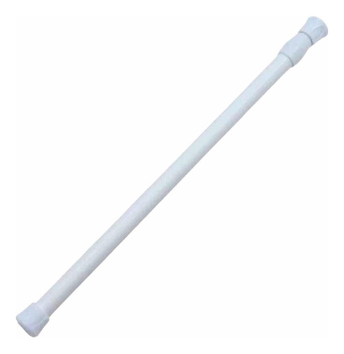 Tubo Barra Colgar Cortina Baño Ajustable Extendible Ducha 1a Color Blanco