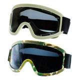 2 Lentes Estilo Googles Tacticos Ajustables Hombre Camuflaje