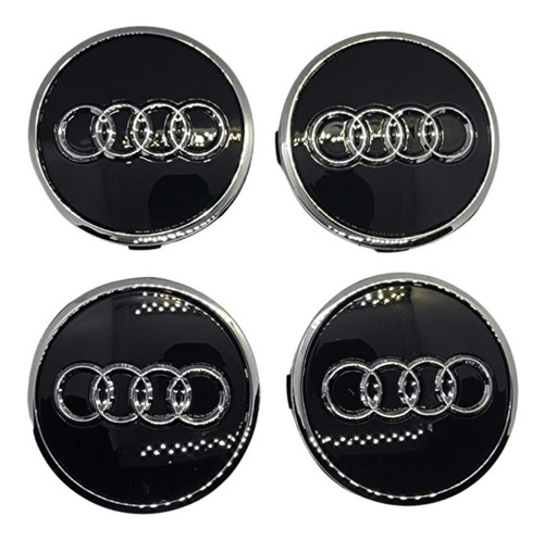 4 Centros Tapas Rin Para Audi A1 3 4 5 6 7 Q2 Q3 Q5 61 Mm 