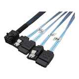 Cable Mini Sas Sata 12g 1m Sff-8643 4porta Para Controladora