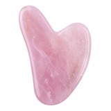 Gua Sha Cuarzo Rosa Para Masaje Facial