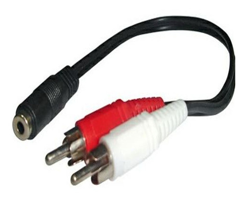 Adaptador De Audio 2 Rca M A 3.5 Plug H, 23 Cms.