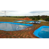 Lona Plástica Azul 8x6 Lago Tanque Peixes Cisterna 300micra