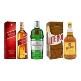 Uisque Red Label 1l + Cavalo Branco 1l + Gin Tanqueray 750ml