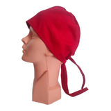 10 Cofias, Gorro Para Cocinero, Chef, Tipo Palicate, Rojo