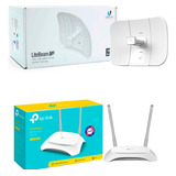 Kit Antena Ubiquiti Litebeam M5 Y Router Tp-link Tl-wr840n