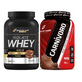 Kit Isolate Gold 900g + Carnívoro Beef Protein - Bodyaction Sabor Chocolate