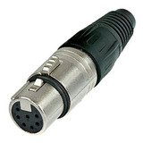 Neutrik Xlr 7 Pin Hembra A Cable Nc7fx Ficha Canon Ntk