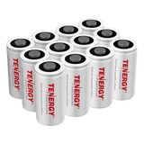 Tenergy Premium 12 Paquete No Recargable Cr123a 3v Bateria D