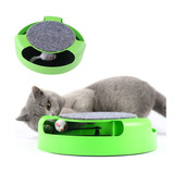Juego Juguete Interactivo Gatos Mascotas Con Ratón Móvil Color Verde