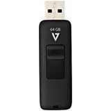 V7 Vf264gar-blk-3n Unidad Flash Usb 2.0 Negra De 64 Gb