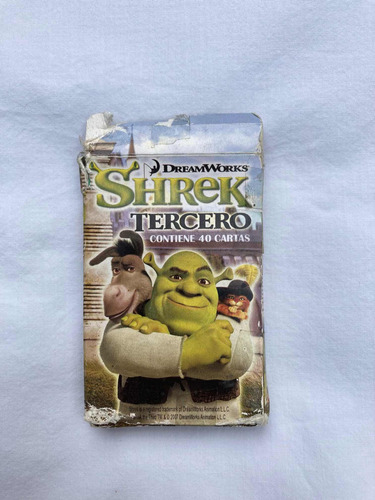 Juego De Naipes Por Equipos Y Memo Test De Shrek Tercero