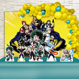 Painel Festa Boku No Hero Academia + Display + Telas