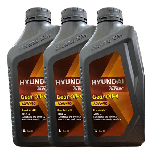 Aceite Transmision Hyundai 80w90 Xteer Gl-4 / 3lls.