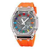 Reloj Hombre Análogo   Deportivo Sumergible Skmei 2100