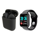 Reloj Inteligente Y68 D20 Pro + Audifonos Bluetooth I12