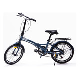 Bicicleta Randers Bke-720-c R20 7 Velocidades Plegable Azul