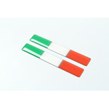 Par Adesivos Resinados Fiat Bandeira Italia Coluna Rs12 Fgc