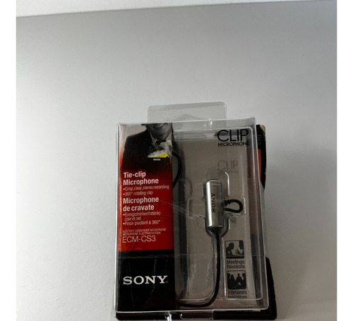 Microfone Profissional De Lapela Sony Ecm-cs3