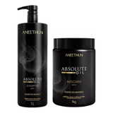 Kit Absolute Oil Shampoo 1l E Máscara 1kg - Aneethun