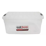 Caja Plástica Apilable Organizadora 17 Lts Colombraro - Color Transparente