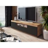 Mesa Tv Rack Nordica 160x50x35 Paraiso + Laqueado + Cajon!