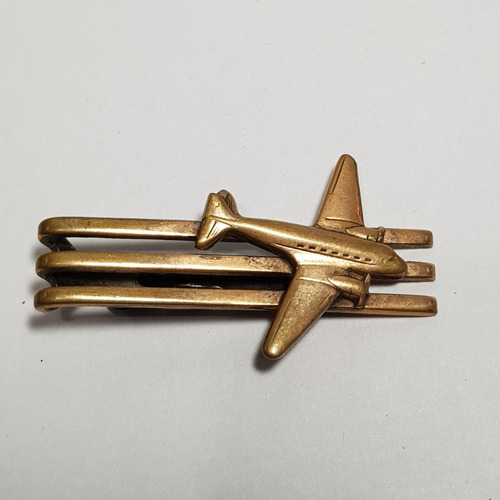 Antiguo Broche Avión Corbata 1940 Único Mag 60549