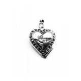 Relicario Corazon Love Plata Fina.925 El Relicario