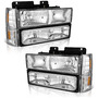 4 Lados, 6000k, 9005+9006 Kit De Faros Led Luz Alta Y Baja