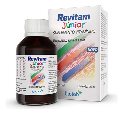 Revitam Júnior Suplemento 120ml Kit C/3 Frascos