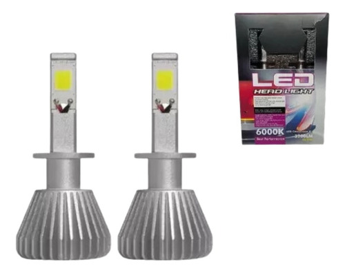 Par Lampadas 6000k Farol Super Led 12/24v H1 H3 H7 H11 Hb3..