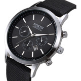 Reloj North Hombre Elegante Casual Piel Acero Inoxidable 