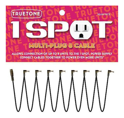 Cabo 1 Spot Mc8 Extensor P/ Fonte Com 8 Plugs