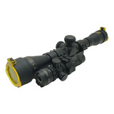 Kit Luneta Atirador Sniper 4x32 Ajuste Foco Tag + Mira Laser