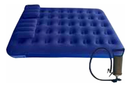 Colchon Inflable 2 Plazas + 2 Almohadas + Bombin Nuevos