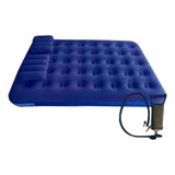 Colchon Inflable 2 Plazas + 2 Almohadas + Bombin Nuevos