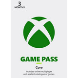 Xbox Game Pass Core/ Xbox Live Gold 3 Meses