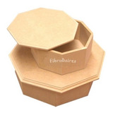 Caja Fibrofacil Octogonal 20 X 20 X 7 Cm 