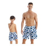 Bañador Para Hombre A Juego Para Niño, Ropa De Playa De Seca